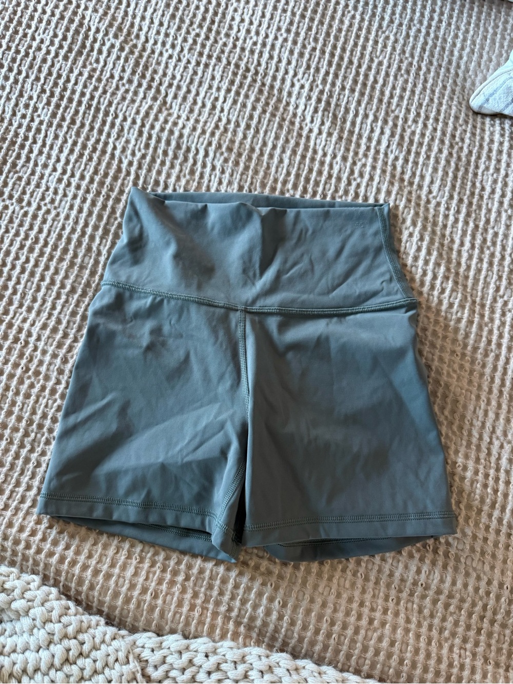 CRZ YOGA High-Waist Athletic Shorts — Sage Green